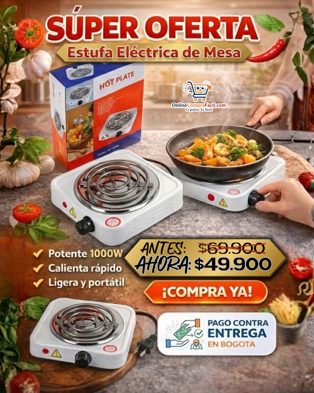 Estufa Eléctrica de Mesa - Imagen 2