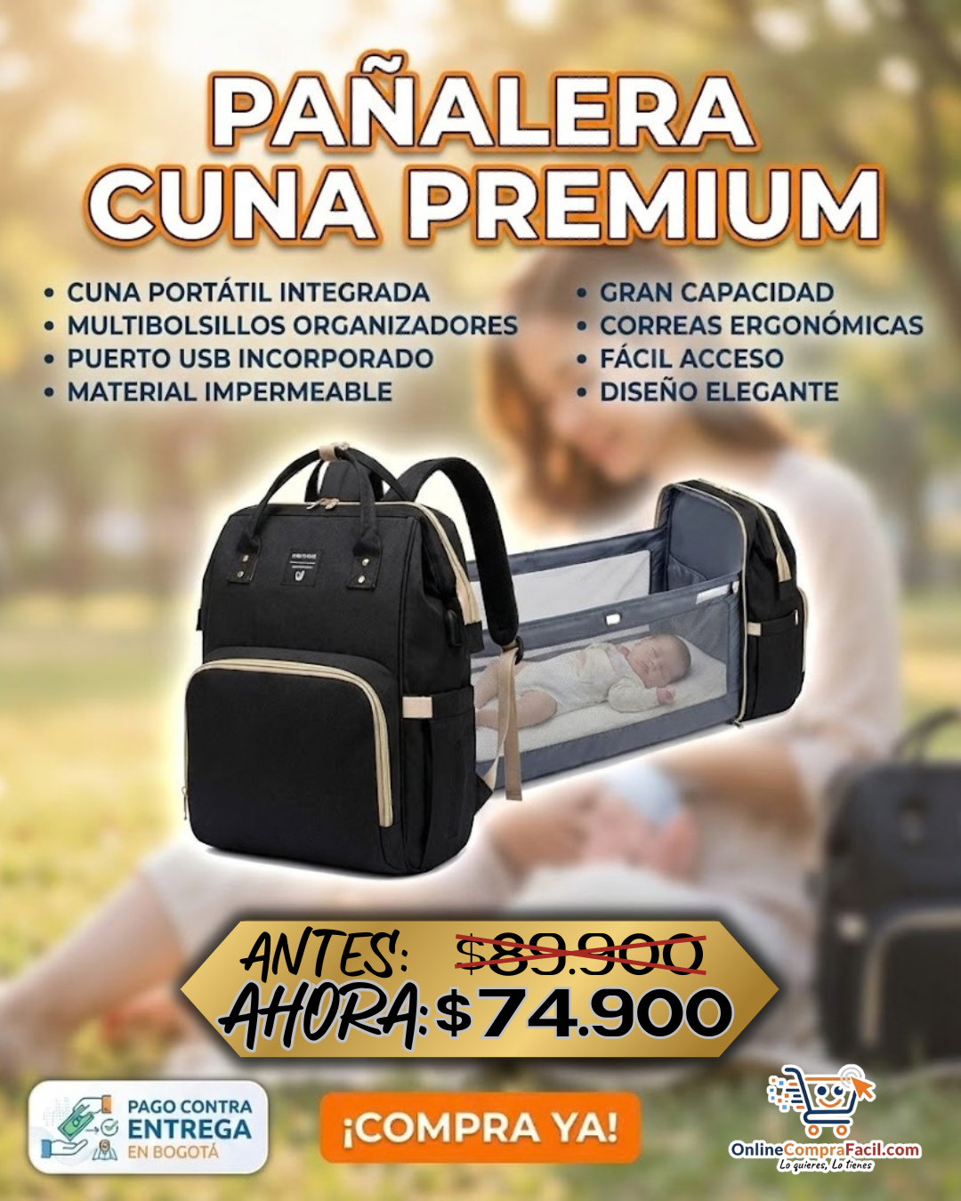 Pañalera Cuna Premium - Imagen 2
