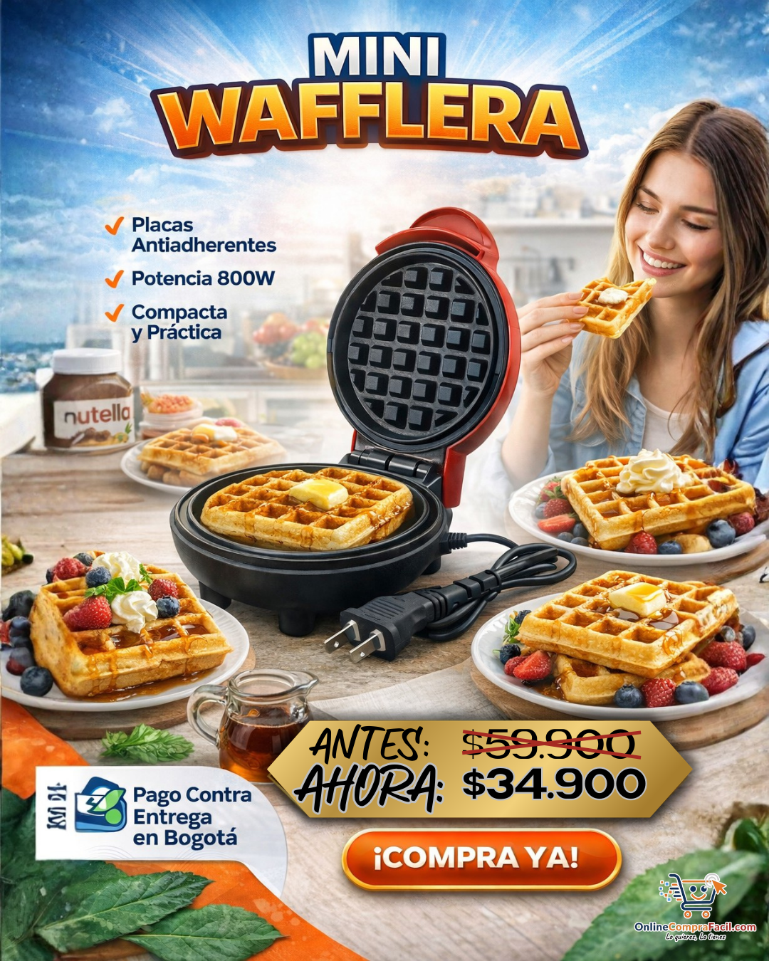 Mini Wafflera - Imagen 2